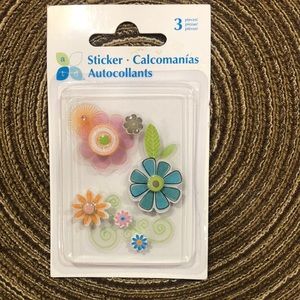Momenta Dimensional Stickers - Flowers